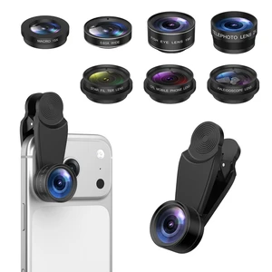 7 in 1 Phone Camera Lens Kit with 2X Telephoto, 0.63X Wide Angle, 15X Macro, 198° Fisheye, CPL Filter, Star & Kaleidoscope Lens, HD Mobile Lens Set for iPhone, Samsung & Smartphones 7 in 1 Phone Camera Lens Kit with 2X Telephoto, 0.63X Wide Angle, 15X Macro, 198° Fisheye, CPL Filter, Star & Kaleidoscope Lens, HD Mobile Lens Set for iPhone, Samsung & Smartphones