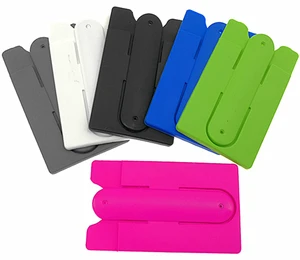 Card Holder with Cell Phone Stand,Stick-on Silicon Rubber Smartphone Sleeve Support Wallet(6pcs) Card Holder with Cell Phone Stand,Stick-on Silicon Rubber Smartphone Sleeve Support Wallet(6pcs)