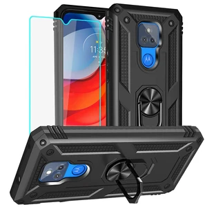 Heavy-Duty Protective Case for Moto G Play 2021 with HD Screen Protector, Military Grade, Kickstand, Magnetic, Black Heavy-Duty Protective Case for Moto G Play 2021 with HD Screen Protector, Military Grade, Kickstand, Magnetic, Black