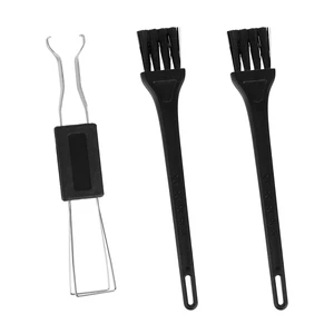 3-Pc Keyboard Cleaning Tool Set: Keycap Puller & Dual Brushes for Home, Office and Shared Spaces 3-Pc Keyboard Cleaning Tool Set: Keycap Puller & Dual Brushes for Home, Office and Shared Spaces