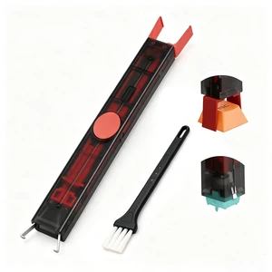 Gateron 2-in-1 Keycap and Switch Puller with Metal Jaws and Cleaning Brush | 2 Claw Grip Key Switch Puller With PC Housing, OnePress Release, Fast and Gentle Removal of Keyboard Switches and Keycaps Gateron 2-in-1 Keycap and Switch Puller with Metal Jaws and Cleaning Brush | 2 Claw Grip Key Switch Puller With PC Housing, OnePress Release, Fast and Gentle Removal of Keyboard Switches and Keycaps