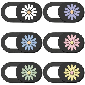 6Pcs Laptop Camera Covers Webcam Cover Slide Floral Daisy Pattern Privacy Security Guard Slide Phone Webcam Protector for Laptop Desktop Computers Smartphones Tablet Notebook Mini PC 6Pcs Laptop Camera Covers Webcam Cover Slide Floral Daisy Pattern Privacy Security Guard Slide Phone Webcam Protector for Laptop Desktop Computers Smartphones Tablet Notebook Mini PC