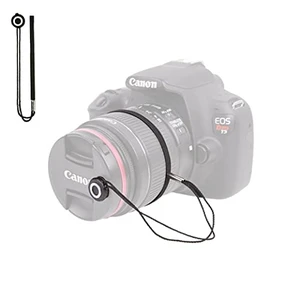 Camera Lens Cap Leash with Elastic String, Compatible with Universal DSLR SLR Evil Mirrorless Cameras Video (1 Piece) Camera Lens Cap Leash with Elastic String, Compatible with Universal DSLR SLR Evil Mirrorless Cameras Video (1 Piece)