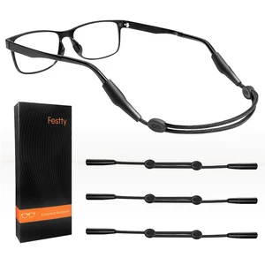 Glasses Strap Sports, 3 pcs, for Kids Women Men, Adjustable, Black | No Tail,Non-slip Eyeglasses Strap, Sunglasses Lanyard String Chain, Reading Eye Glasses Holders Around Neck, Eyewear Retainer Glasses Strap Sports, 3 pcs, for Kids Women Men, Adjustable, Black | No Tail,Non-slip Eyeglasses Strap, Sunglasses Lanyard String Chain, Reading Eye Glasses Holders Around Neck, Eyewear Retainer