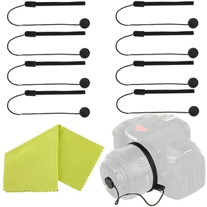 Camera Lens Cap Keeper Lens Cap Holder Prevent Lens Cap Lost for DSLR SLR Camera Canon/Nikon/Sony/Panasonic/Fujifilm Camera with Microfiber Cleaning Cloth (8 Pack) Camera Lens Cap Keeper Lens Cap Holder Prevent Lens Cap Lost for DSLR SLR Camera Canon/Nikon/Sony/Panasonic/Fujifilm Camera with Microfiber Cleaning Cloth (8 Pack)