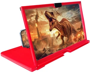 Screen Magnifier Amplifier Projector Screen for Movies, Videos,and Gaming | 3D HD Foldable Screen Magnifier,12" Anti-Blue Light Big Screen Enlarger for All Smartphones,red Screen Magnifier Amplifier Projector Screen for Movies, Videos,and Gaming | 3D HD Foldable Screen Magnifier,12" Anti-Blue Light Big Screen Enlarger for All Smartphones,red