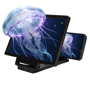 Big Screen Phone Magnifier,3D HD Mobile Phone Magnifier Projector Screen Enlarger for Movies,Foldable Cell Stand with Amplifier Supports All Smartphones(Black) Big Screen Phone Magnifier,3D HD Mobile Phone Magnifier Projector Screen Enlarger for Movies,Foldable Cell Stand with Amplifier Supports All Smartphones(Black)