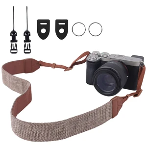 Camera Strap, Premuim Cotton Neck Shoulder Strap, Adjustable Neck Belt | Vintage Camera Strap with Quick Release Buckles, Adjustable Shoulder Straps for All DSLR SLR Most Digital Cameras Camera Strap, Premuim Cotton Neck Shoulder Strap, Adjustable Neck Belt | Vintage Camera Strap with Quick Release Buckles, Adjustable Shoulder Straps for All DSLR SLR Most Digital Cameras