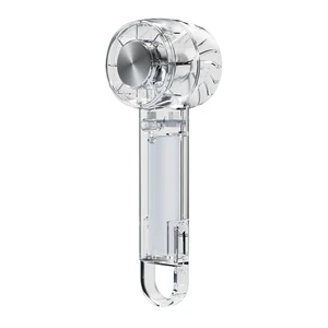 Portable Fan with Ice Cooling -Mini Handheld USB Rechargeable 3-Speed Fan Transparent Lightweight Personal Fan for Travel Desk Home and Office for Women and Men Portable Fan with Ice Cooling -Mini Handheld USB Rechargeable 3-Speed Fan Transparent Lightweight Personal Fan for Travel Desk Home and Office for Women and Men