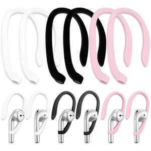6 Pairs Ear Hooks for AirPods Upgraded Anti-Slip TPU Sports Clips for AirPods 1/2/3/4, Pro & Pro 2, Quick-Install Secure Fit (White, Black, Pink) 6 Pairs Ear Hooks for AirPods Upgraded Anti-Slip TPU Sports Clips for AirPods 1/2/3/4, Pro & Pro 2, Quick-Install Secure Fit (White, Black, Pink)
