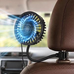 Car Fan USB Powered, Car Fans for Backseat for Kids, 360° Adjustable Direction, 3 Speeds, Quiet Brushless Motor, Compact and Durable, Easy Installation, Air Circulation for Car, SUV, RV Car Fan USB Powered, Car Fans for Backseat for Kids, 360° Adjustable Direction, 3 Speeds, Quiet Brushless Motor, Compact and Durable, Easy Installation, Air Circulation for Car, SUV, RV
