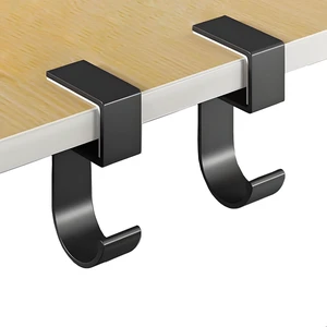 Headphone Stand, Headset Stand for Desk Aluminum Alloy Headphone Holder Hanger with Fit for Computer Accessories, Study Desk Hook for Xbox/PS4 Gaming Headset, Office, Computer Desk (2 Pcs Black) Headphone Stand, Headset Stand for Desk Aluminum Alloy Headphone Holder Hanger with Fit for Computer Accessories, Study Desk Hook for Xbox/PS4 Gaming Headset, Office, Computer Desk (2 Pcs Black)