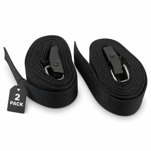 Weatherproof Tree Mount Straps: 1" x 6.6 ft, 2-Pack, Black | UV and Moisture Resistant PET Fiber - Better than Nylon, Easy Release Metal Buckle, Black Weatherproof Tree Mount Straps: 1" x 6.6 ft, 2-Pack, Black | UV and Moisture Resistant PET Fiber - Better than Nylon, Easy Release Metal Buckle, Black