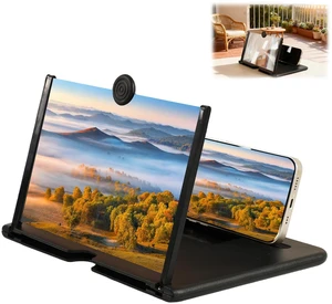 Screen Magnifier Version,3D HD Mobile Phone Magnifier Screen for Movies,Videos and Gaming,Foldable Screens Amplifier Stand,Compatible with All Smartphones (12 inch) Screen Magnifier Version,3D HD Mobile Phone Magnifier Screen for Movies,Videos and Gaming,Foldable Screens Amplifier Stand,Compatible with All Smartphones (12 inch)