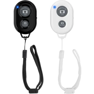 Wireless Camera Remote Shutter for Smartphones (2 Pack), Wireless Phone Camera Remote Control Compatible with iPhone/Android Cell Phone -White and Black Wireless Camera Remote Shutter for Smartphones (2 Pack), Wireless Phone Camera Remote Control Compatible with iPhone/Android Cell Phone -White and Black