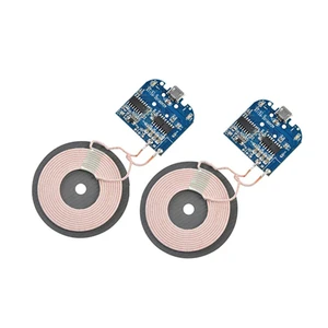 2Pcs Qi Wireless Charger PCBA Circuit Board with Coil Pad Charging for DIY K9G9 2Pcs Qi Wireless Charger PCBA Circuit Board with Coil Pad Charging for DIY K9G9