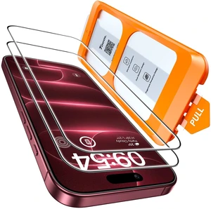 iPhone 18 Pro Screen Protector, Easy Installation | Bubble-Free, 9H+ Tempered Glass, 8FT Military Grade Shatterproof, Anti-Scratch, Case Friendly HD Clear 6.3" 2 Pack iPhone 18 Pro Screen Protector, Easy Installation | Bubble-Free, 9H+ Tempered Glass, 8FT Military Grade Shatterproof, Anti-Scratch, Case Friendly HD Clear 6.3" 2 Pack