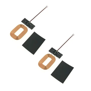2Pcs Wireless Charger Receiver Module PCBA Board Coil Universal Qi DIY 2Pcs Wireless Charger Receiver Module PCBA Board Coil Universal Qi DIY