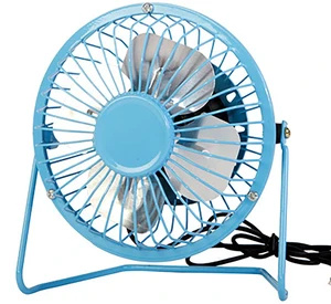 4 Inch Small Usb Desk Fan, Metal Mini Quiet Personal Cooling Fan for Home Office Car Travel (Blue) 4 Inch Small Usb Desk Fan, Metal Mini Quiet Personal Cooling Fan for Home Office Car Travel (Blue)