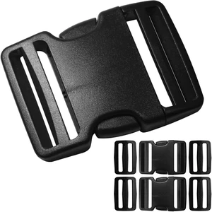Buckles for 2 inch Wide Webbing Straps: Quick Side Release Buckle Clip 2 set and Tri-Glide Slide 4 pcs Fit 2" Nylon Web Belt, Plastic Snap Fastener Clip Heavy Duty Replacement Dual Adjustable Buckles for 2 inch Wide Webbing Straps: Quick Side Release Buckle Clip 2 set and Tri-Glide Slide 4 pcs Fit 2" Nylon Web Belt, Plastic Snap Fastener Clip Heavy Duty Replacement Dual Adjustable