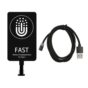 10W Wireless Charging Receiver, Magnetic Type C Adapter for USB Phones | Magnetic 2-in-1 design thin profile. Works with Qi pad. Foldable plug for pocket or bag For home office and travel 10W Wireless Charging Receiver, Magnetic Type C Adapter for USB Phones | Magnetic 2-in-1 design thin profile. Works with Qi pad. Foldable plug for pocket or bag For home office and travel