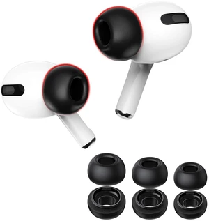 Memory Foam Ear Tips for AirPods Pro 1st & 2nd Gen, 3 Pairs, Assorted S/M/L, Secure Fit, Black Memory Foam Ear Tips for AirPods Pro 1st & 2nd Gen, 3 Pairs, Assorted S/M/L, Secure Fit, Black