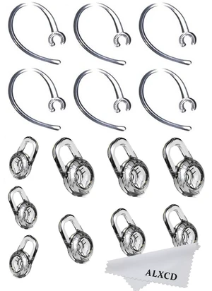 Earbud Gel & Ear Hook for Plantronics, ALXCD 9 Pcs (Small/Medium/Large) Clear Replacement Eargel & 6 Pcs Clear Ear Hook, Fit for Plantronics M155 M165 M1100 M100 M55 M28 M25 Voyager Edge (6+9) Earbud Gel & Ear Hook for Plantronics, ALXCD 9 Pcs (Small/Medium/Large) Clear Replacement Eargel & 6 Pcs Clear Ear Hook, Fit for Plantronics M155 M165 M1100 M100 M55 M28 M25 Voyager Edge (6+9)