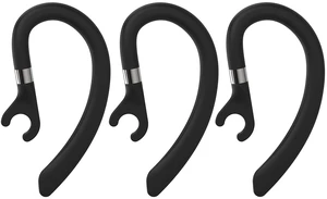 Replacement Ear Hooks for Earpiece, Solf Silicon Flexible Earpiece Clamp/Ear Loop Clips for Single-Ear Bluetooth Headset, Compatible with New Bee, Plantronics, and Other Brands-Set of 3 (Black) Replacement Ear Hooks for Earpiece, Solf Silicon Flexible Earpiece Clamp/Ear Loop Clips for Single-Ear Bluetooth Headset, Compatible with New Bee, Plantronics, and Other Brands-Set of 3 (Black)