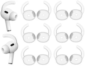 Sport Earhook Compatible with AirPods Pro 3 3rd Gen 2025 New, 6 Pairs Silicone Earbuds Hook Replacement Anti Slip Anti Lost Earbuds Hooks, Compatible with AirPods Pro 3 6 Pairs White Sport Earhook Compatible with AirPods Pro 3 3rd Gen 2025 New, 6 Pairs Silicone Earbuds Hook Replacement Anti Slip Anti Lost Earbuds Hooks, Compatible with AirPods Pro 3 6 Pairs White
