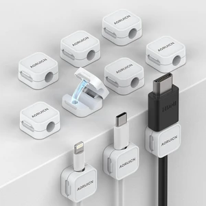 10 Pack Magnetic Cord Organizer, Magnetic Cable Clips for Desk Cable Management, Cord Holder for Nightstand, Wire Management Cable Holder for Charger Holders, Adhesive Cord Organizer Clips 10 Pack Magnetic Cord Organizer, Magnetic Cable Clips for Desk Cable Management, Cord Holder for Nightstand, Wire Management Cable Holder for Charger Holders, Adhesive Cord Organizer Clips