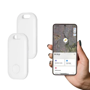 2 Pack Key Finder Smart Bluetooth Tracker Item Finder Work with Apple Find My Item Locator Anti-Lost Device for Keys, Bags and More Global Positioning iOS Only (White) 2 Pack Key Finder Smart Bluetooth Tracker Item Finder Work with Apple Find My Item Locator Anti-Lost Device for Keys, Bags and More Global Positioning iOS Only (White)