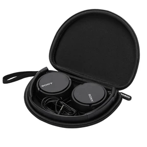 Compact Protect Case Compatible with Sony ZX Series Wired On-Ear Headphones, MDR-ZX110 / MDR-ZX110AP / MDRZX110NC / MDR-ZX310AP, Hard Shell Travel Carrying Headphone Case (Black-R) Compact Protect Case Compatible with Sony ZX Series Wired On-Ear Headphones, MDR-ZX110 / MDR-ZX110AP / MDRZX110NC / MDR-ZX310AP, Hard Shell Travel Carrying Headphone Case (Black-R)