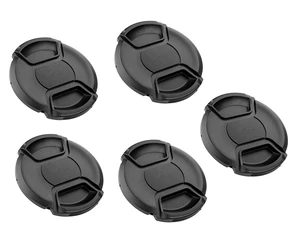 (5 Pcs Bundle) 55MM Front Lens Filter Snap On Pinch Cap, 55mm Lens Cap, 55 mm Protector Cover for DSLR SLR Camera Lense (5 Pcs Bundle) 55MM Front Lens Filter Snap On Pinch Cap, 55mm Lens Cap, 55 mm Protector Cover for DSLR SLR Camera Lense