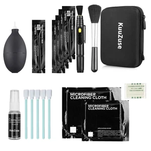 Professional DSLR Camera Cleaning Kit with APS-C Cleaning Swabs, Microfiber Cloths, Camera Cleaning Pen, for Camera Lens, Optical Lens and Digital SLR Cameras. Professional DSLR Camera Cleaning Kit with APS-C Cleaning Swabs, Microfiber Cloths, Camera Cleaning Pen, for Camera Lens, Optical Lens and Digital SLR Cameras.