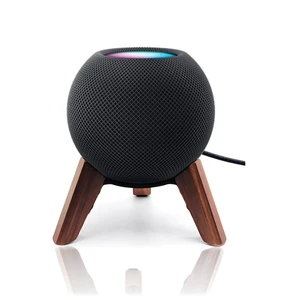 Real Wood Stand for Homepod mini(2020 Released), Wooden Holder Tripod with Metal Frame,Safe Stable Mount with Anti-Slip Silicone pad Protects Home pod mini Speaker Well (Color:Walnut) Real Wood Stand for Homepod mini(2020 Released), Wooden Holder Tripod with Metal Frame,Safe Stable Mount with Anti-Slip Silicone pad Protects Home pod mini Speaker Well (Color:Walnut)