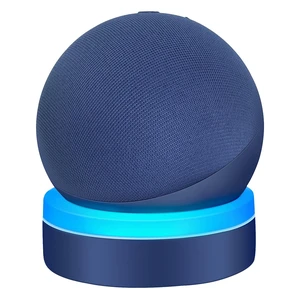 Table Holder for Echo Dot 2026 New Model, Deep See Blue | Desktop Stand Mount for Echo Dot 5th Gen and 2026 New Model, Base Bracket with Light Guide, Built-in Cable Management Table Holder for Echo Dot 2026 New Model, Deep See Blue | Desktop Stand Mount for Echo Dot 5th Gen and 2026 New Model, Base Bracket with Light Guide, Built-in Cable Management