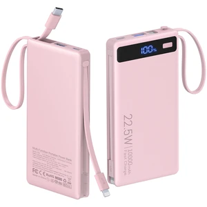 Bank 10000mAh Built-in 2 Cables, 22.5W 40% Thinner Portable Charger | Travel Essential 4-Device Powerbank, USB C Battery Pack, 30-Min Fast Charger to 50% for iPhone 17 16 15 Plus Pro SamsuniPag Bank 10000mAh Built-in 2 Cables, 22.5W 40% Thinner Portable Charger | Travel Essential 4-Device Powerbank, USB C Battery Pack, 30-Min Fast Charger to 50% for iPhone 17 16 15 Plus Pro SamsuniPag