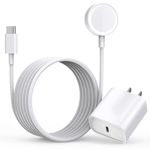 Fast Charger for Apple Watch Charger, USB C iPhone Watch Charger Plug Adapter & Long 6.6FT iWatch Portable Wireless Fast Charging Cable Cord Compatible with Apple Watch Series 10/9/8/7/SE/6/5/4/3/2/1 Fast Charger for Apple Watch Charger, USB C iPhone Watch Charger Plug Adapter & Long 6.6FT iWatch Portable Wireless Fast Charging Cable Cord Compatible with Apple Watch Series 10/9/8/7/SE/6/5/4/3/2/1