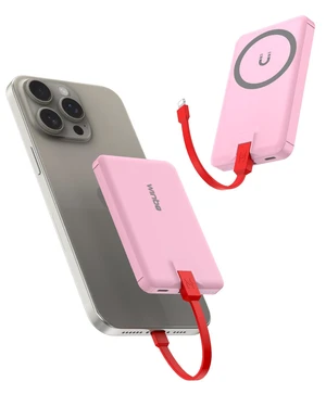 Mini Portable Charger for iPhone, Upgraded 5000mAh Magnetic Power Bank with Bulit-in Cable, Slim Battery Pack Backup Charger Compatible with iPhone 14/14 Pro Max/13/13 Pro/12 Pro/11/XS/XR/X/8/7/6 Mini Portable Charger for iPhone, Upgraded 5000mAh Magnetic Power Bank with Bulit-in Cable, Slim Battery Pack Backup Charger Compatible with iPhone 14/14 Pro Max/13/13 Pro/12 Pro/11/XS/XR/X/8/7/6