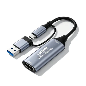 4k & 1080P 60FPS Video Capture Card,4K@30Hz Input HDMI to USB-C Video Capture Card,HDMI to USB 2.0,Compatible with Switch/PS4/PS5/ OBS/MacBook/Camera Silver 4k & 1080P 60FPS Video Capture Card,4K@30Hz Input HDMI to USB-C Video Capture Card,HDMI to USB 2.0,Compatible with Switch/PS4/PS5/ OBS/MacBook/Camera Silver