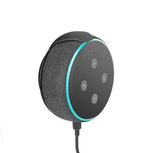 Echo Dot Wall Mount Holder for 3rd Generation, Built-in Cable Management Space-Saving Accessories for Dot(3rd Gen) Smart Speakers, with Sticking Tape and Drill Nail-Black Echo Dot Wall Mount Holder for 3rd Generation, Built-in Cable Management Space-Saving Accessories for Dot(3rd Gen) Smart Speakers, with Sticking Tape and Drill Nail-Black