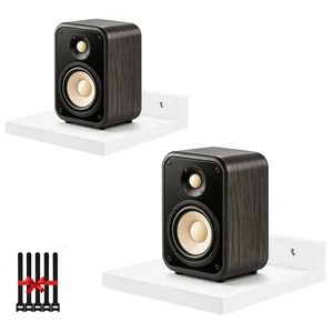 Surround Sound Speaker Stand, Set of 2 Universal Small Speaker Mount Speaker Shelf for Samsung, Roku, Sony, JBL, Vizio, LG Surround Sound Speaker Stand, Set of 2 Universal Small Speaker Mount Speaker Shelf for Samsung, Roku, Sony, JBL, Vizio, LG