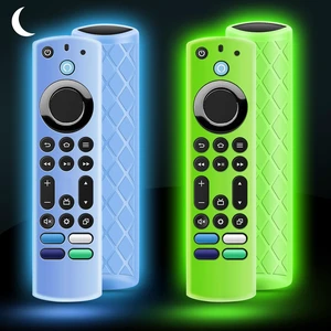 (2Pcs) Silicone Remote Cover Glow in The Dark for Fire Stick TV 4K Max (2nd)/Insignia/Alexa Voice Remote Enhanced w with Lanyard, Lightweight Anti-Slip Shockproof(Glow Green&Glow Blue) (2Pcs) Silicone Remote Cover Glow in The Dark for Fire Stick TV 4K Max (2nd)/Insignia/Alexa Voice Remote Enhanced w with Lanyard, Lightweight Anti-Slip Shockproof(Glow Green&Glow Blue)