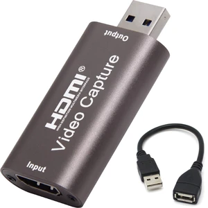 4K HDMI to USB Capture Card, 1080P@60Hz, Live Streaming & Recording | Plug and Play HDMI Capture for DSLR, Camcorder and Action Cam, Ideal for OBS, Zoom, Live Streaming and Video Calls 4K HDMI to USB Capture Card, 1080P@60Hz, Live Streaming & Recording | Plug and Play HDMI Capture for DSLR, Camcorder and Action Cam, Ideal for OBS, Zoom, Live Streaming and Video Calls