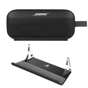 Desktop Holder for Bose New SoundLink Flex 2nd Gen/Bose SoundLink Flex Bluetooth Speaker, Table Base Stand Display Stand Acrylic Speaker Stand Mount with Cable Management Groove (Black) Desktop Holder for Bose New SoundLink Flex 2nd Gen/Bose SoundLink Flex Bluetooth Speaker, Table Base Stand Display Stand Acrylic Speaker Stand Mount with Cable Management Groove (Black)