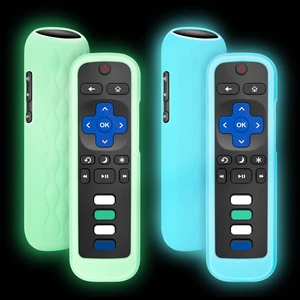 for Roku-Remote-Cover,Glow in The Dark Silicone Protective Case | Compatible with All Roku TV Remote,Blue and Green 2-Pack, for Roku-Remote-Cover,Glow in The Dark Silicone Protective Case | Compatible with All Roku TV Remote,Blue and Green 2-Pack,
