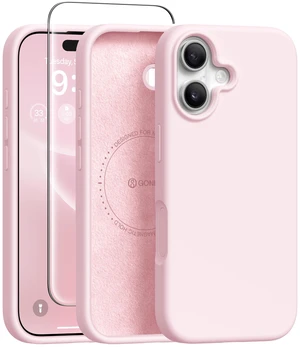 Magnetic for iPhone 16 Case, Silicone Cover Chalk Pink | Compatible with MagSafe, Camera Button & Screen Protector, Microfiber Lining, 3 Layers Soft Gel Rubber Shockproof Slim 6.1" Magnetic for iPhone 16 Case, Silicone Cover Chalk Pink | Compatible with MagSafe, Camera Button & Screen Protector, Microfiber Lining, 3 Layers Soft Gel Rubber Shockproof Slim 6.1"