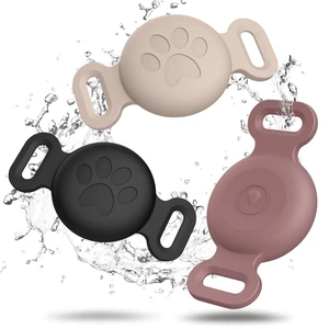 Case for Airtag Cat Collar Holder, 3 Pack Soft Silicone Anti-Lost Waterproof Protective Case Cover Compatible with Apple Airtag 2nd & 1st Gen, for Pet Cat Collars Holder (Black+SmokPurpl+Stone) Case for Airtag Cat Collar Holder, 3 Pack Soft Silicone Anti-Lost Waterproof Protective Case Cover Compatible with Apple Airtag 2nd & 1st Gen, for Pet Cat Collars Holder (Black+SmokPurpl+Stone)