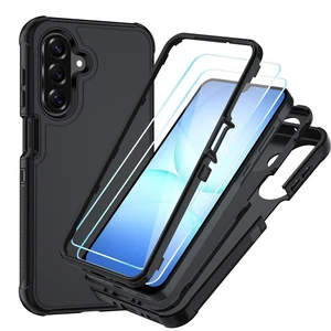 for Samsung Galaxy A17 5G Case,Black/Black | Shockproof Phone Cover with HD Screen Protector ,Hybrid Protective Military-Grade Drop Protection for Galaxy A17 5G Case for Samsung Galaxy A17 5G Case,Black/Black | Shockproof Phone Cover with HD Screen Protector ,Hybrid Protective Military-Grade Drop Protection for Galaxy A17 5G Case