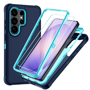 for Samsung Galaxy S26 Ultra Case Navy/Blue | with HD Screen Protector, 3-Layer Shockproof Military Grade Full Body Protection, Heavy Duty Hybrid Protective Phone Cover for Samsung Galaxy S26 Ultra Case Navy/Blue | with HD Screen Protector, 3-Layer Shockproof Military Grade Full Body Protection, Heavy Duty Hybrid Protective Phone Cover
